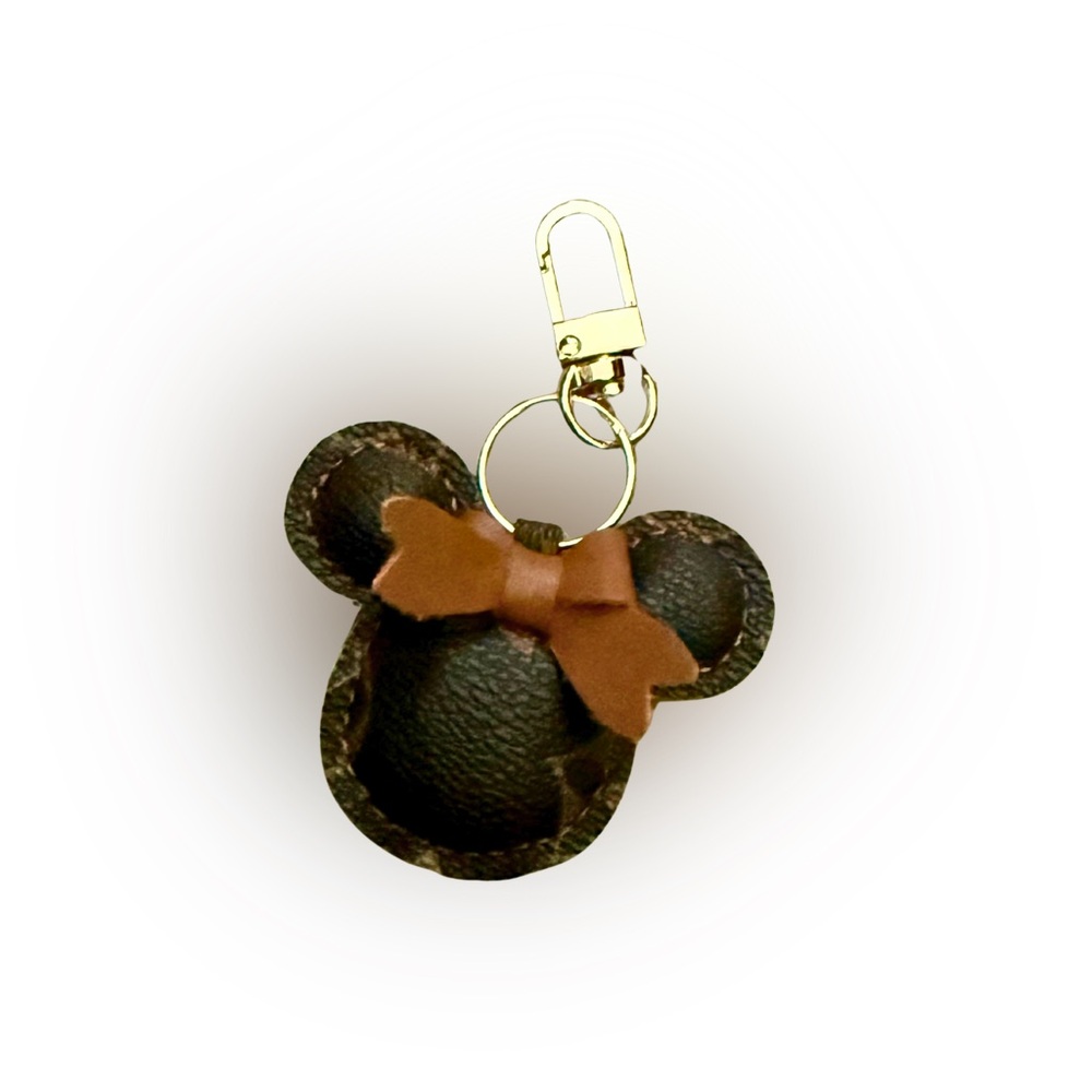 Brown Bear Bag Charm Keychain NEW